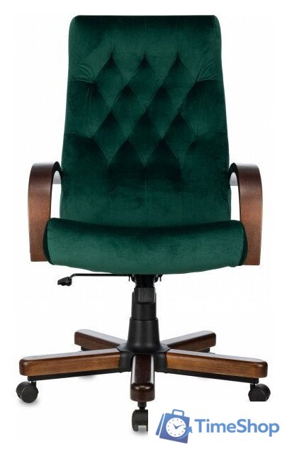 Офисное кресло Бюрократ T-9928WALNUT Fabric (зеленый Italia Green/дерево) - Изображение №11 — Интернет-магазин Time-Shop