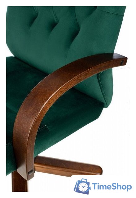 Офисное кресло Бюрократ T-9928WALNUT Fabric (зеленый Italia Green/дерево) - Изображение №13 — Интернет-магазин Time-Shop