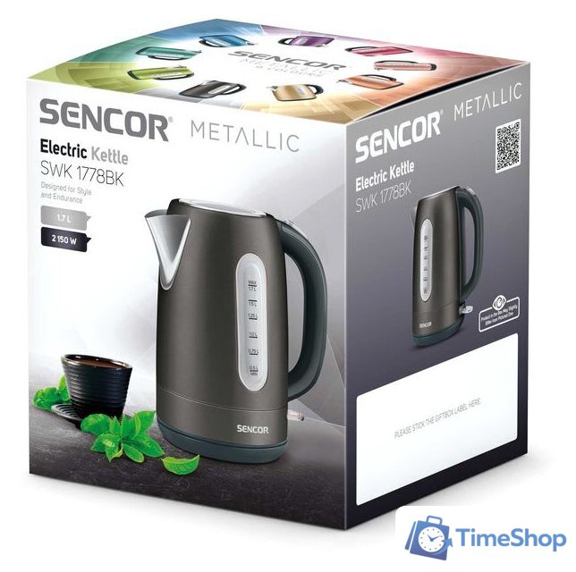 Электрический чайник Sencor SWK 1778BK - Изображение №9 — Интернет-магазин Time-Shop
