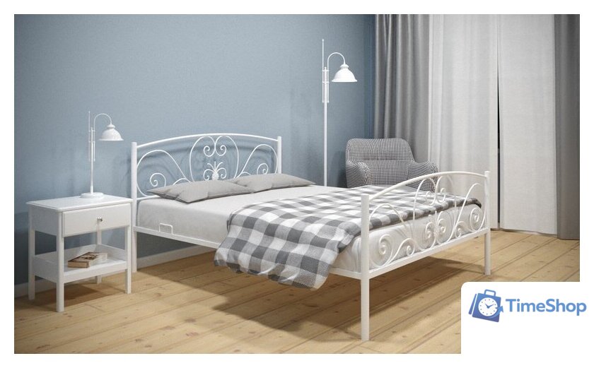 Кровать ИП Князев Нимфея 140x190 (белый) - Изображение №2 — Интернет-магазин Time-Shop