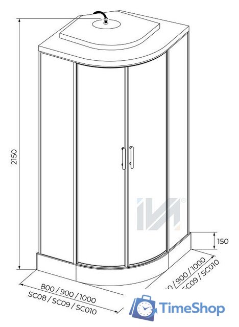 Душевая кабина IVA SC08CM - Изображение №4 — Интернет-магазин Time-Shop