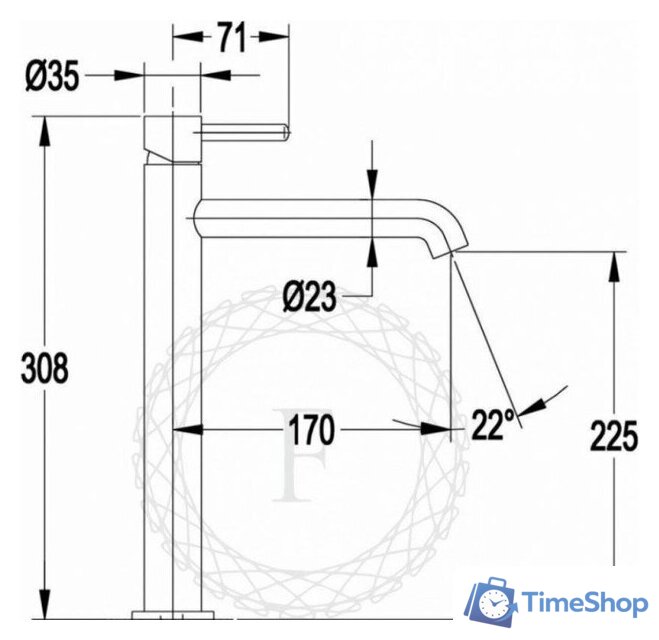 Смеситель Filarete Roun FL6020 (матовое золото) - Изображение №14 — Интернет-магазин Time-Shop