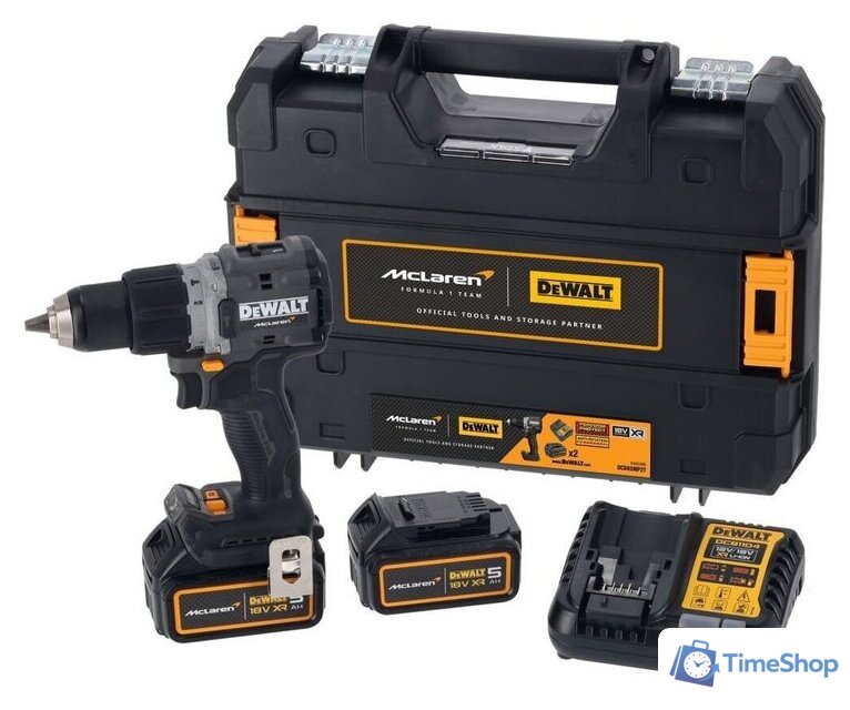 Ударная дрель-шуруповерт DeWalt DCD85MP2T (с 2-мя АКБ, кейс) - Изображение №1 — Интернет-магазин Time-Shop