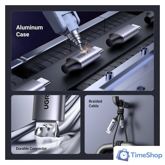 Кабель Ugreen CM556 USB Type-C - DisplayPort (2 м) - Изображение №6 — Интернет-магазин Time-Shop