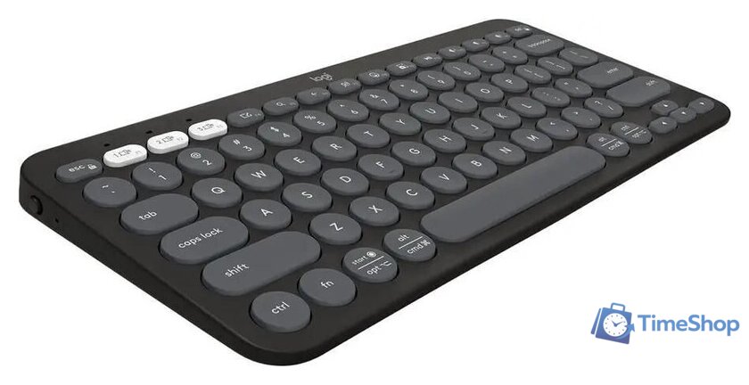 Клавиатура Logitech Pebble Keys 2 K380s 920-011851 (графитовый) - Изображение №2 — Интернет-магазин Time-Shop