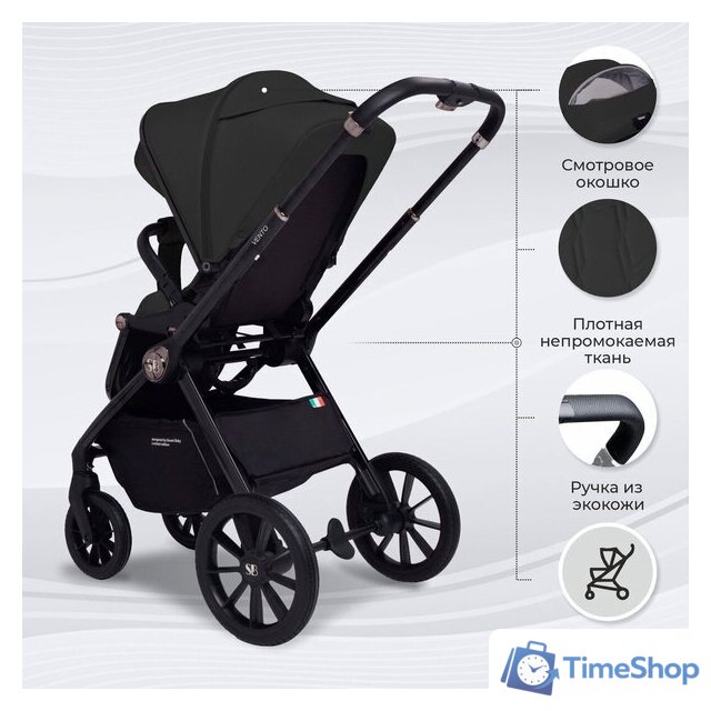 Универсальная коляска Sweet Baby Vento 2в1 (черный) - Изображение №8 — Интернет-магазин Time-Shop