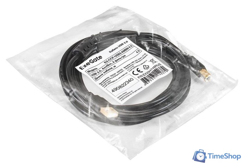 Кабель ExeGate EX-CCF-USB2-AMBM-4.5 - Изображение №2 — Интернет-магазин Time-Shop