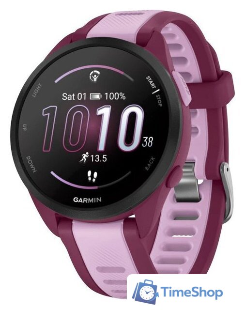 Умные часы Garmin Forerunner 165 Music (ягода/сирень) - Изображение №1 — Интернет-магазин Time-Shop