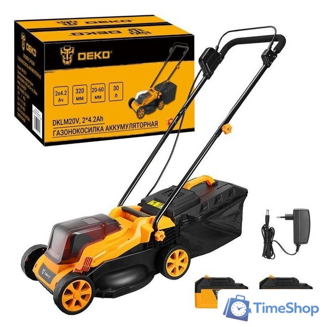 Газонокосилка Deko DKLM20V 083-2019 (с 2-мя АКБ) - Изображение №1 — Интернет-магазин Time-Shop