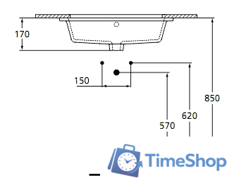 Умывальник Ideal Standard Strada K077901 59.5x44 - Изображение №4 — Интернет-магазин Time-Shop
