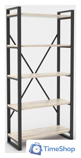 Стеллаж Hype Mebel Стандарт-2 50x170 (черный/древесина белая) - Изображение №1 — Интернет-магазин Time-Shop