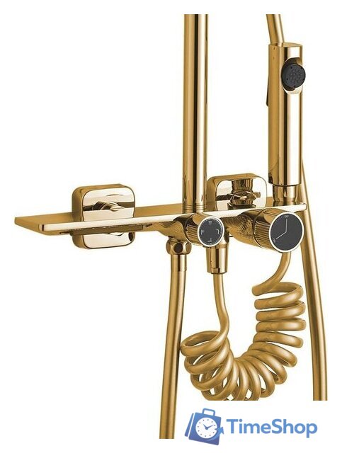 Душевая система  Rea Helix Gold REA-P6619 - Изображение №4 — Интернет-магазин Time-Shop