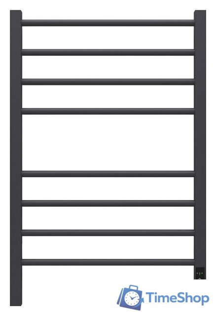 Полотенцесушитель Granula Квадро Сплит 50х80 (терморегулятор с таймером черный матовый) - Изображение №1 — Интернет-магазин Time-Shop