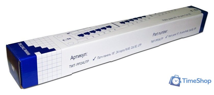 Патч-панель TWT TWT-PP24UTP - Изображение №2 — Интернет-магазин Time-Shop