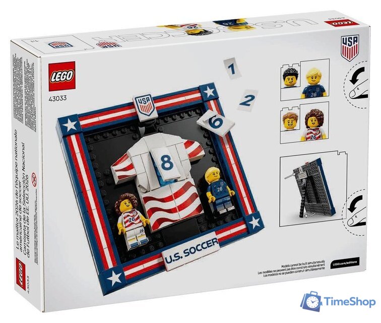 Конструктор LEGO Editions 43033 Футбольная форма национальной сборной США 2026 - Изображение №13 — Интернет-магазин Time-Shop