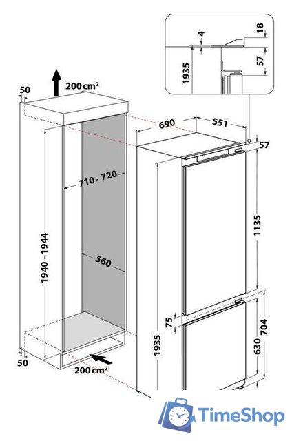 Холодильник Whirlpool WH SP70 T122 - Изображение №13 — Интернет-магазин Time-Shop