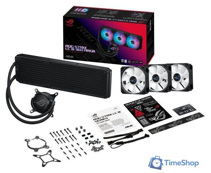 Система жидкостного охлаждения для процессора ASUS ROG Strix LC III 360 ARGB - Изображение №2 — Интернет-магазин Time-Shop