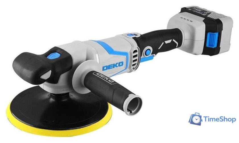 Полировальная машина Deko CP20 PRO 084-1087 (с 1-им АКБ) - Изображение №2 — Интернет-магазин Time-Shop