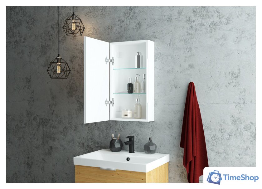  Континент Шкаф с зеркалом Allure Led 35х65 (левый) - Изображение №15 — Интернет-магазин Time-Shop