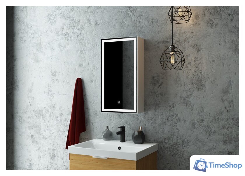  Континент Шкаф с зеркалом Allure Led 35х65 (левый) - Изображение №2 — Интернет-магазин Time-Shop