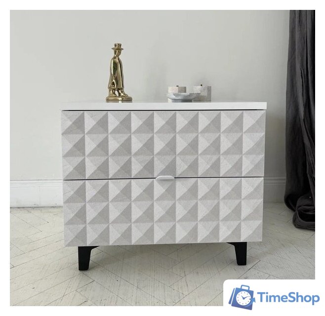 Консольный стол Shtabe Simple 7003 эко (травертин/белый/черный) - Изображение №6 — Интернет-магазин Time-Shop