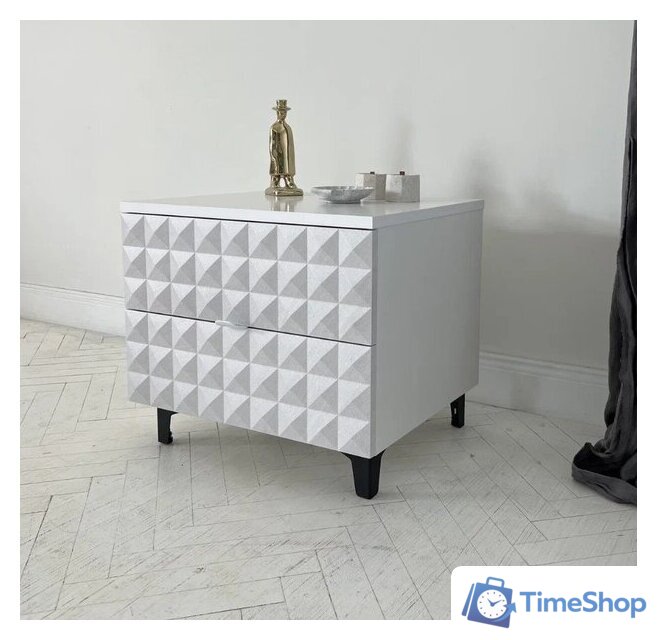 Консольный стол Shtabe Simple 7003 эко (травертин/белый/черный) - Изображение №5 — Интернет-магазин Time-Shop