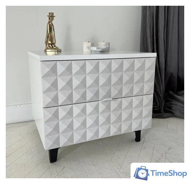 Консольный стол Shtabe Simple 7003 эко (травертин/белый/черный) - Изображение №4 — Интернет-магазин Time-Shop