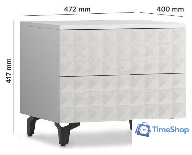 Консольный стол Shtabe Simple 7003 эко (травертин/белый/черный) - Изображение №3 — Интернет-магазин Time-Shop