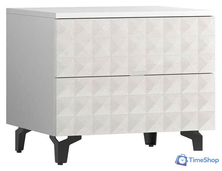 Консольный стол Shtabe Simple 7003 эко (травертин/белый/черный) - Изображение №1 — Интернет-магазин Time-Shop