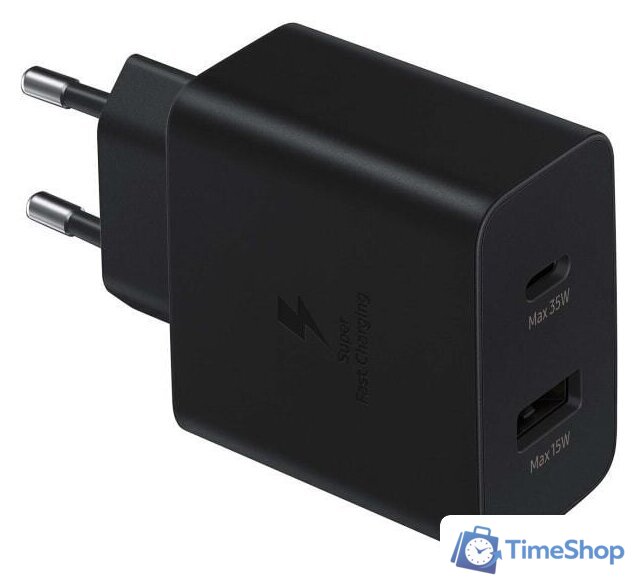 Сетевое зарядное Samsung EP-TA220NBEGEU - Изображение №1 — Интернет-магазин Time-Shop