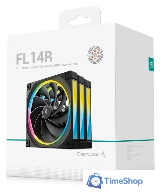 Комплект вентиляторов для корпуса DeepCool FL14R 3 IN 1 R-FL14R-BKAPN3-G - Изображение №6 — Интернет-магазин Time-Shop