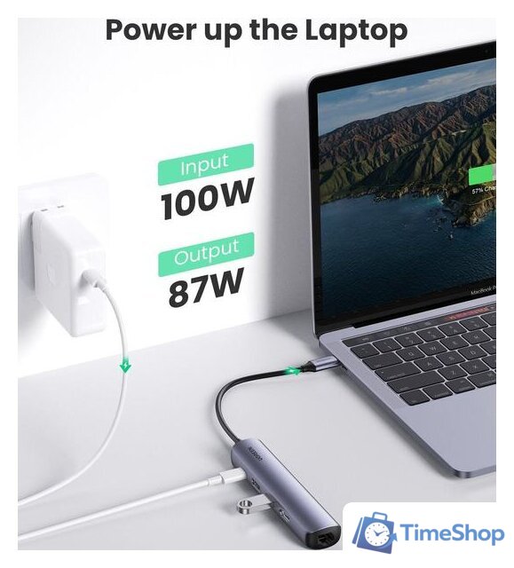 USB-хаб Ugreen CM418 10919 - Изображение №5 — Интернет-магазин Time-Shop