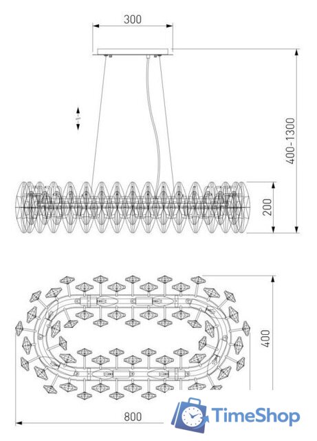 Подвесная люстра Bogate's 372/8 Strotskis - Изображение №5 — Интернет-магазин Time-Shop
