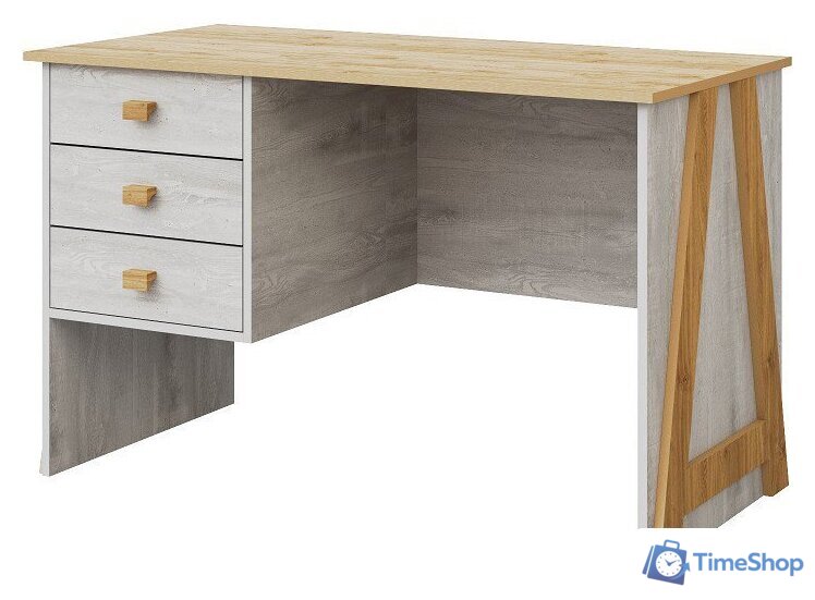 Стол КМК Мебель Скандинавия 0905.20 3Я (бетон светлый/дуб наварра) - Изображение №1 — Интернет-магазин Time-Shop