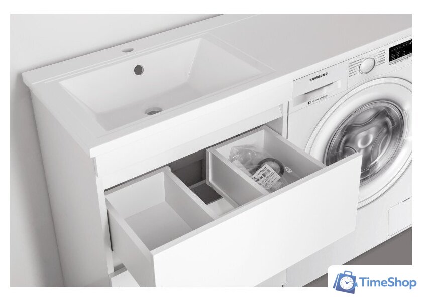  Style Line Тумба под умывальник Оптима 40 2 ящика Plus (напольная) - Изображение №5 — Интернет-магазин Time-Shop