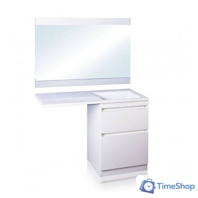  Style Line Тумба под умывальник Оптима 40 2 ящика Plus (напольная) - Изображение №2 — Интернет-магазин Time-Shop