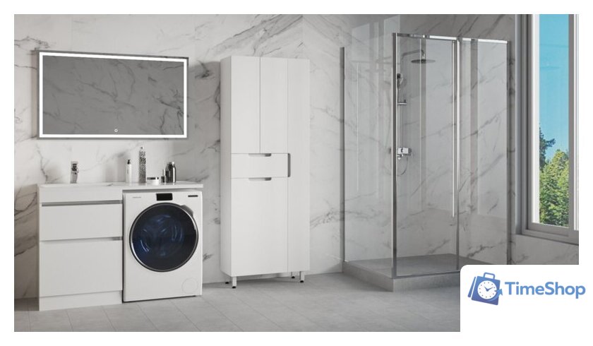  Style Line Тумба под умывальник Оптима 40 2 ящика Plus (напольная) - Изображение №8 — Интернет-магазин Time-Shop