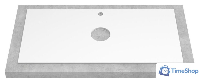  ЗОВ Тумба под умывальник Кито 80 K80LW0MRMC-KP13W (белый/тростник) - Изображение №4 — Интернет-магазин Time-Shop