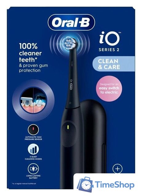 Электрическая зубная щетка Oral-B iO2 Electric Toothbrush with Travel Case (Night Black) - Изображение №11 — Интернет-магазин Time-Shop