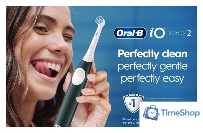 Электрическая зубная щетка Oral-B iO2 Electric Toothbrush with Travel Case (Night Black) - Изображение №2 — Интернет-магазин Time-Shop