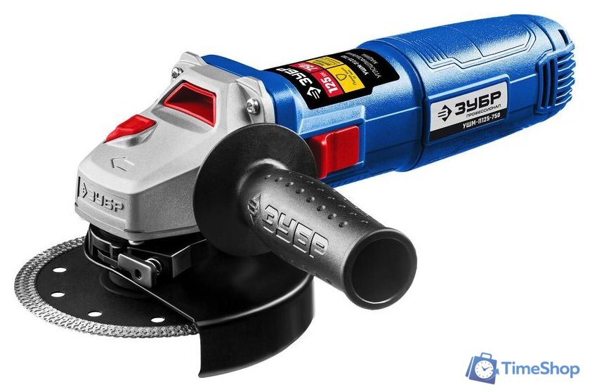 Угловая шлифмашина Зубр УШМ-П125-750 - Изображение №1 — Интернет-магазин Time-Shop