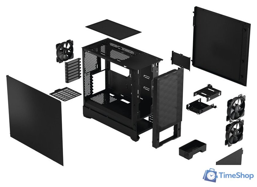 Корпус Fractal Design Pop Air Black Solid FD-C-POA1A-01 - Изображение №2 — Интернет-магазин Time-Shop