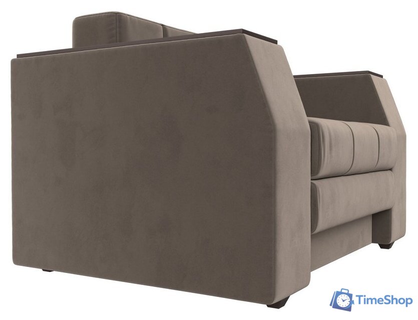 Кресло-кровать Лига диванов Атлантида 113839 (велюр коричневый) - Изображение №4 — Интернет-магазин Time-Shop
