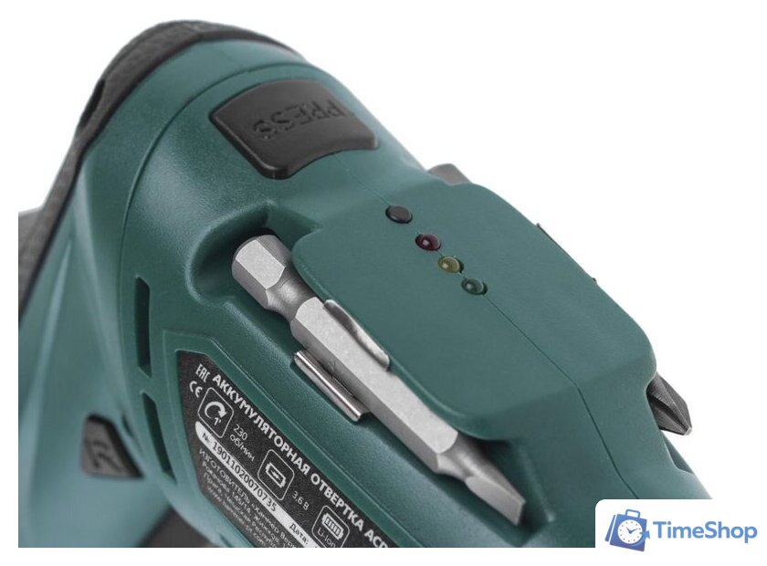 Электроотвертка Hammer ACD 3.6A (с АКБ) - Изображение №8 — Интернет-магазин Time-Shop