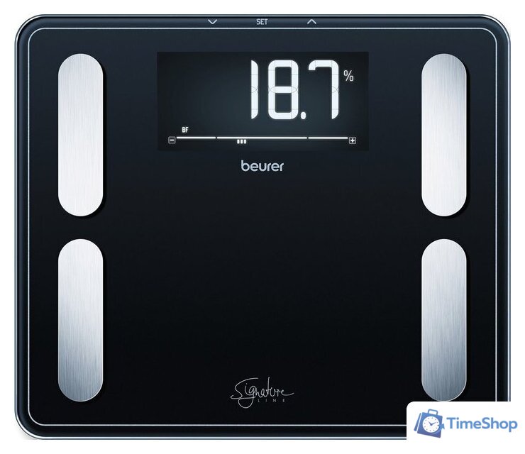 Напольные весы Beurer BF 410 SignatureLine (черный) - Изображение №2 — Интернет-магазин Time-Shop