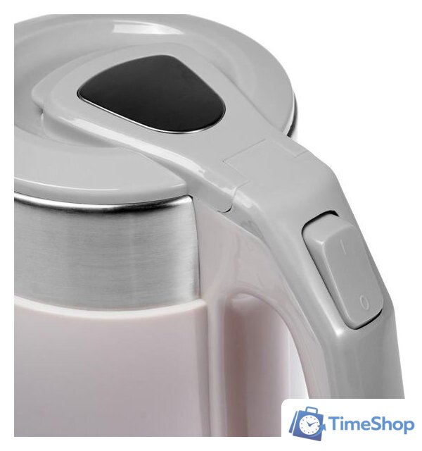 Электрический чайник HomeStar HS-1019 (стальной/розовый) - Изображение №5 — Интернет-магазин Time-Shop