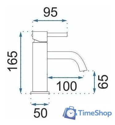 Смеситель Rea Lungo REA-B4520 (золотой) - Изображение №4 — Интернет-магазин Time-Shop