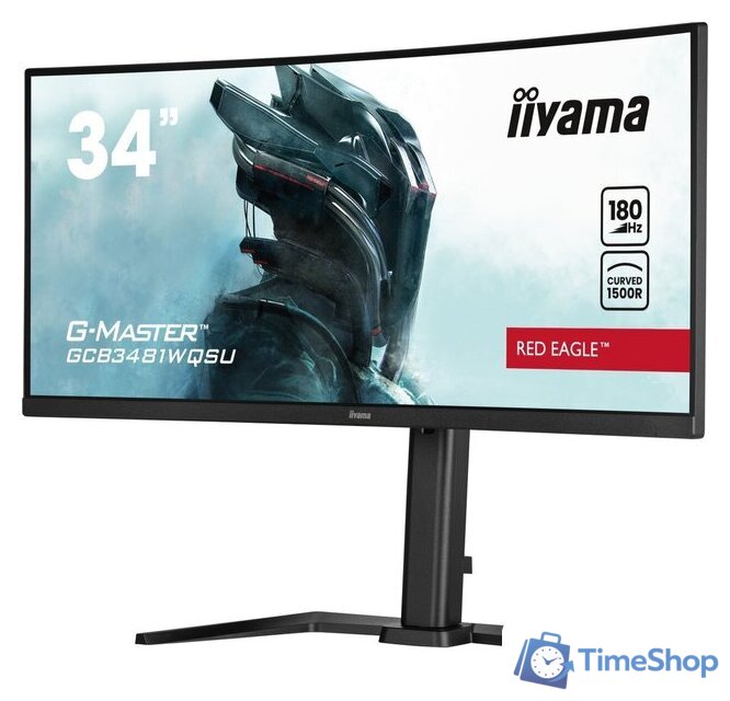 Игровой монитор iiyama G-Master Red Eagle Curved GCB3481WQSU-B1 - Изображение №7 — Интернет-магазин Time-Shop