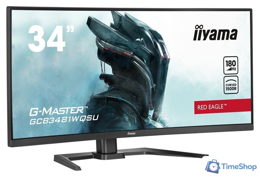 Игровой монитор iiyama G-Master Red Eagle Curved GCB3481WQSU-B1 - Изображение №6 — Интернет-магазин Time-Shop