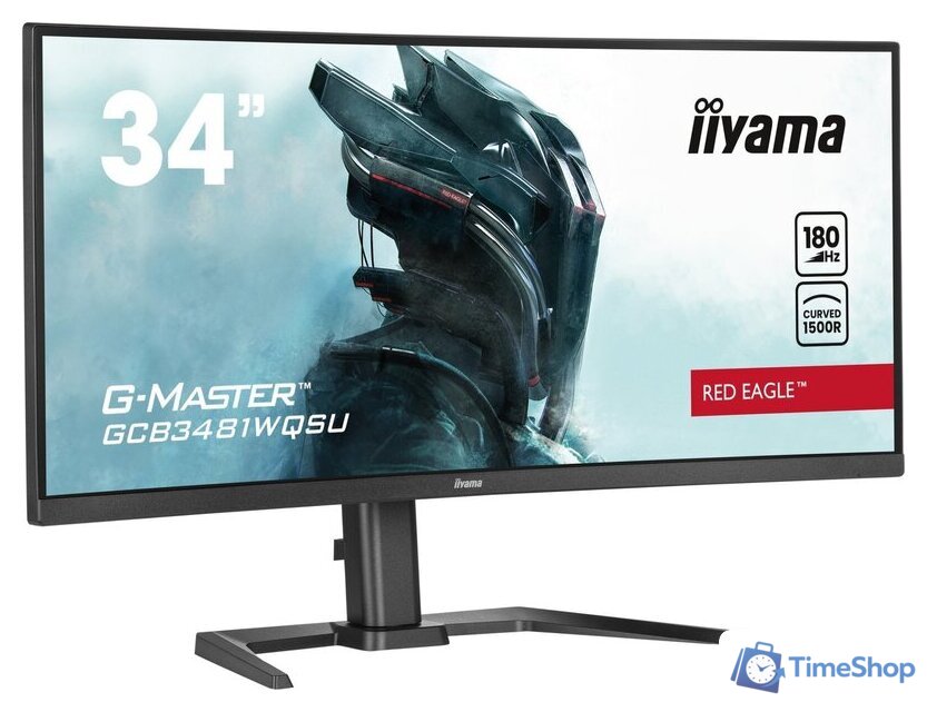 Игровой монитор iiyama G-Master Red Eagle Curved GCB3481WQSU-B1 - Изображение №5 — Интернет-магазин Time-Shop